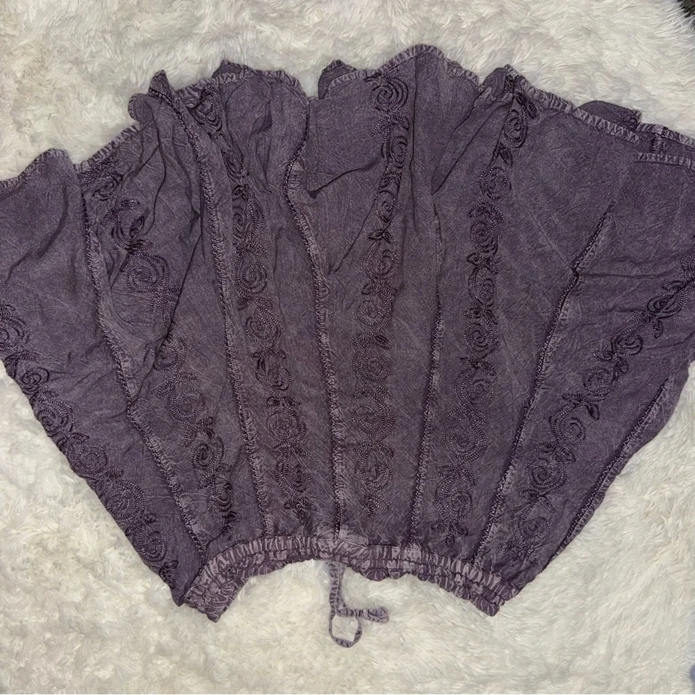 Byer California Lavender Textured Skater Skirt